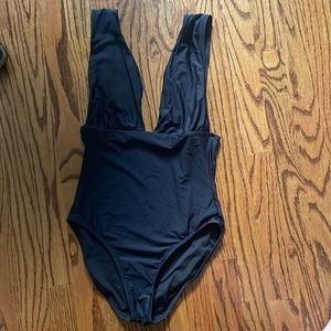 j.crew size 4 black bathing suit